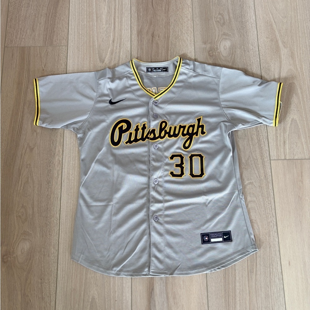 Pittsburgh Pirates Paul Skenes #30 Nike Gray Road Official MLB Limited Jersey
